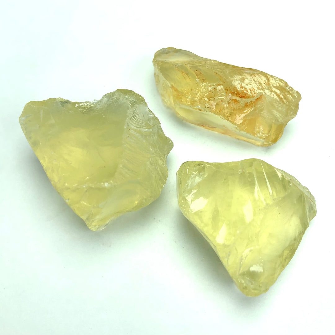 92.01 Grams Facet Rough Precious Lemon Quartz For Sale