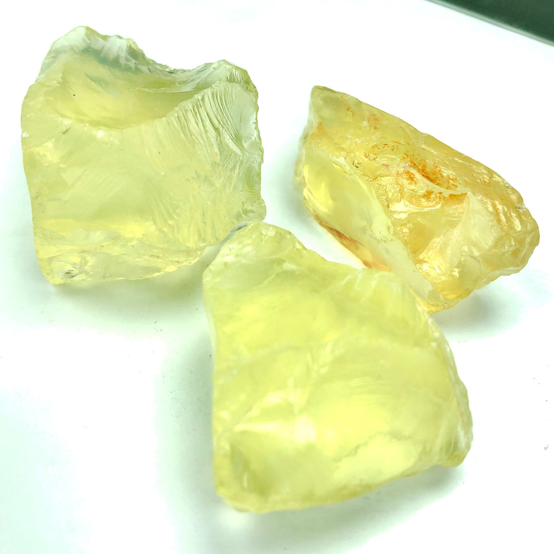 92.01 Grams Facet Rough Precious Lemon Quartz For Sale