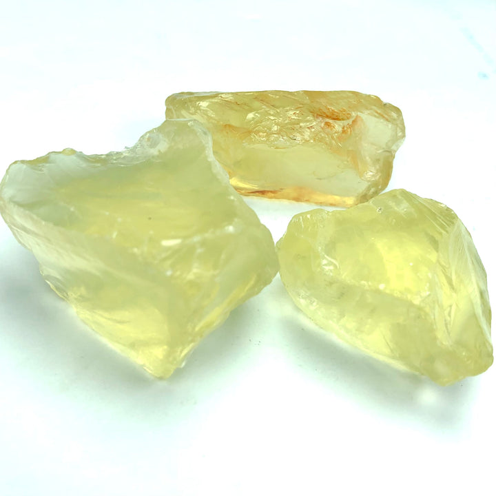 92.01 Grams Facet Rough Precious Lemon Quartz For Sale