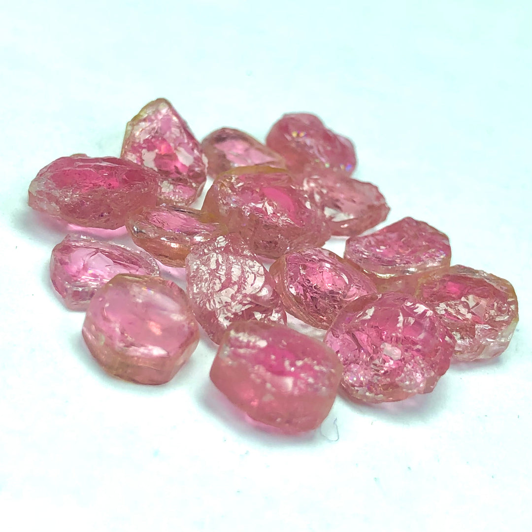 5.09 Grams Facet Rough Pinkish Afghan Tourmalines