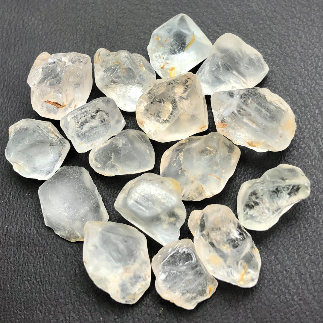 18 Grams Facet Rough White Precious Topaz