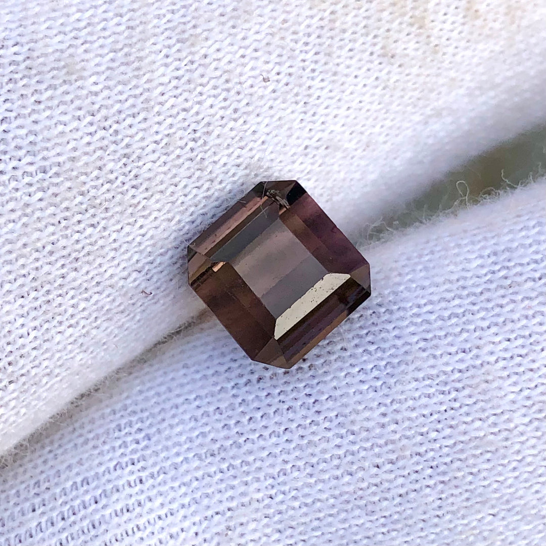 3.45 Carats Brownish Pink Faceted Semi-Precious Tourmaline