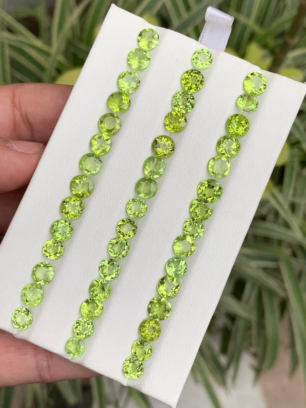 35 Carats Faceted Calibrated Peridots Lot - Noble Gemstones®