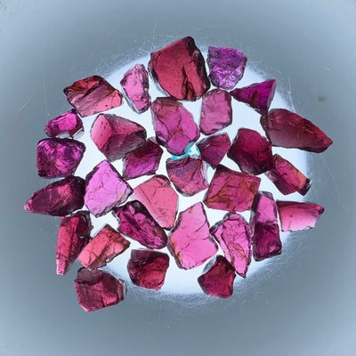 27.41 Grams Facet Rough Pink Rhodolite Garnet
