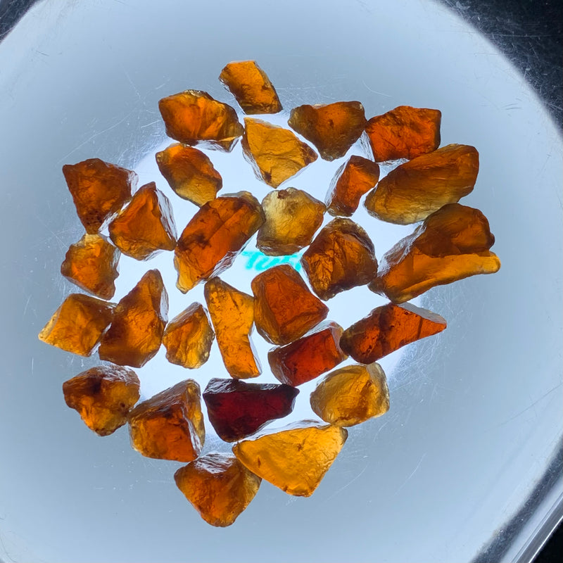 41.63 Grams Facet Rough Orange Hessonite Garnet