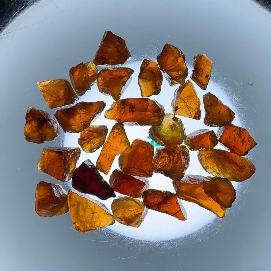 41.63 Grams Facet Rough Orange Hessonite Garnet