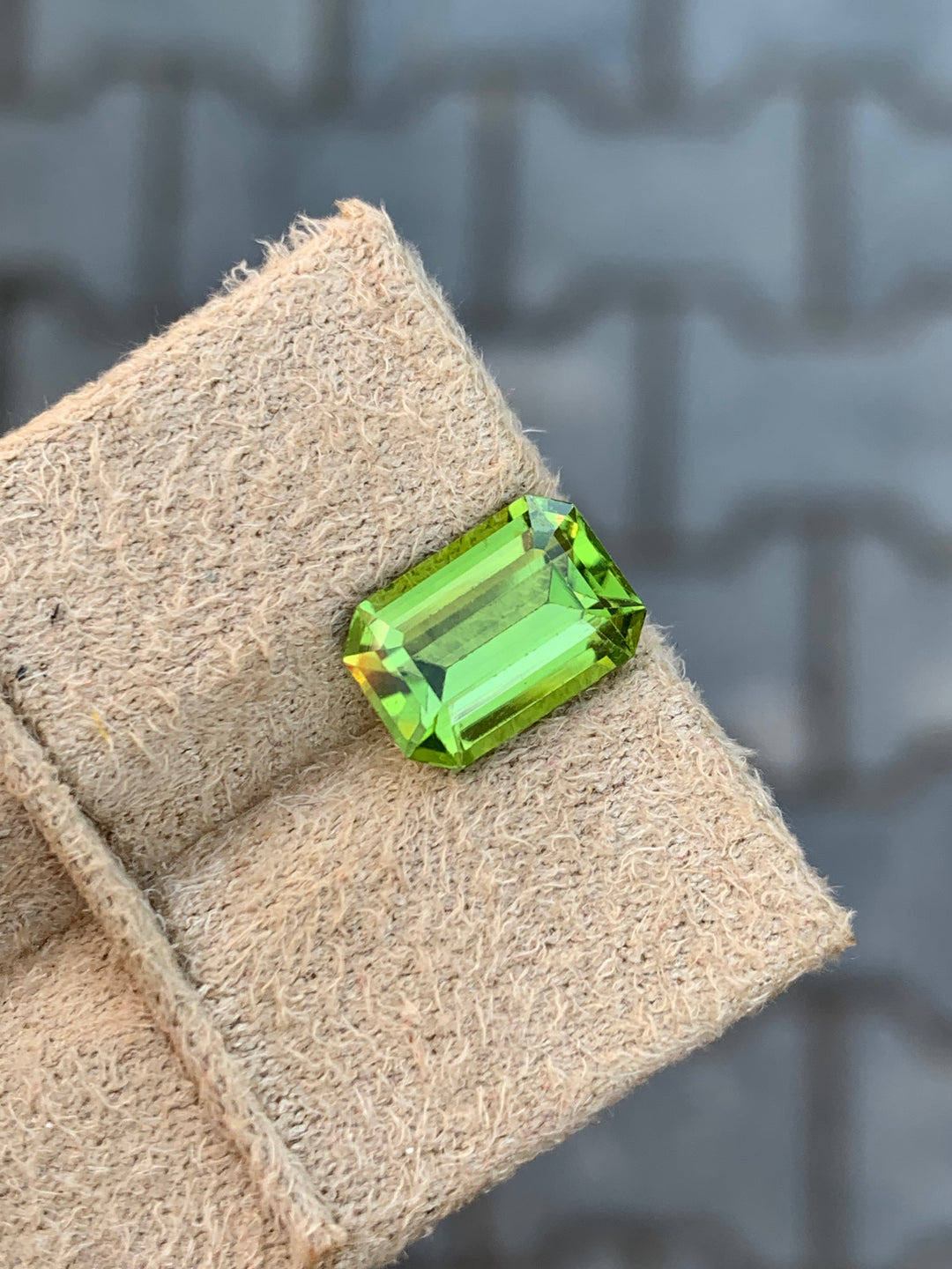 3.30 Carats Faceted Semi-Precious Peridot