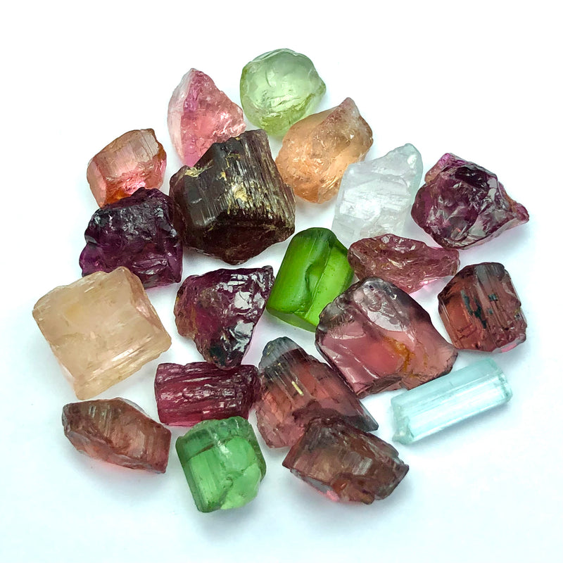 12.29 Grams Facet Rough Mix Precious Tourmaline Gemstones