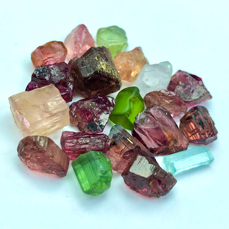 12.29 Grams Facet Rough Mix Precious Tourmaline Gemstones