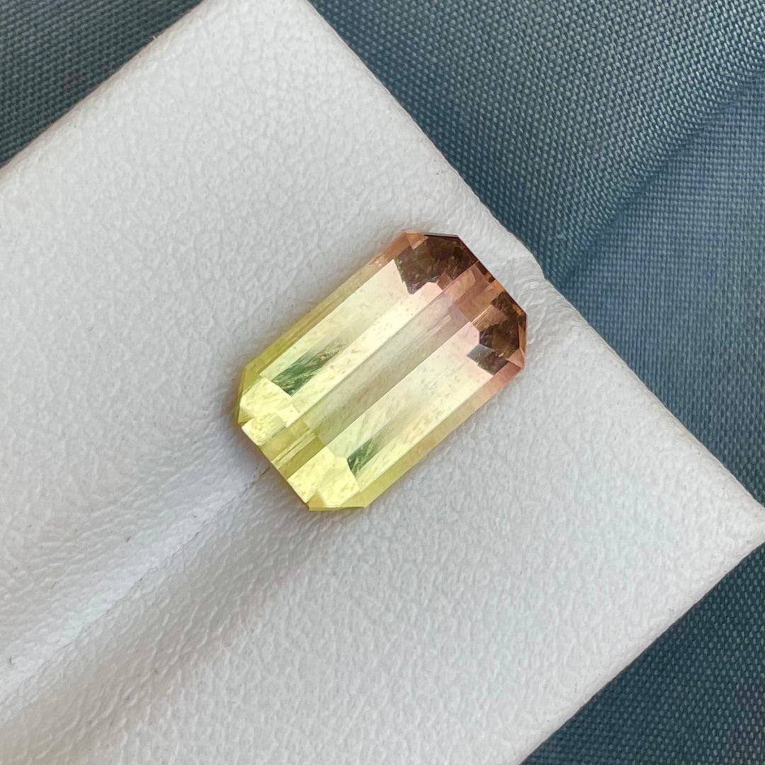 4.60 Carats Yellow Bi-Color Tourmaline - Noble Gemstones®