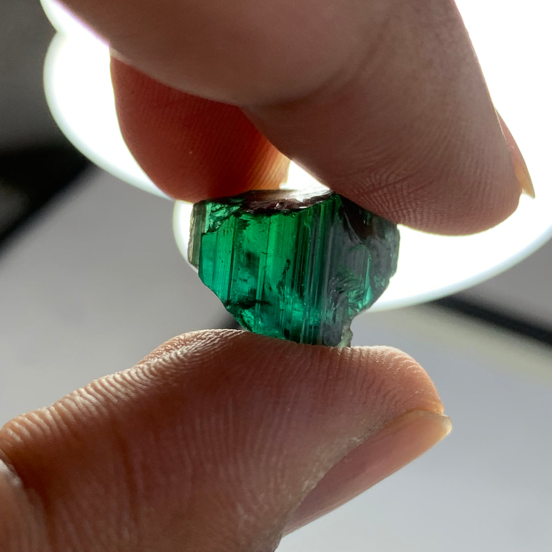 22.60 Carats Facet Rough Bluish Green Afghanistan Tourmaline