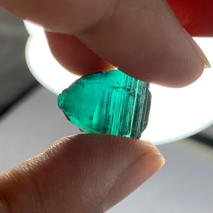 19.75 Carats Facet Rough Bluish Green Afghanistan Tourmaline