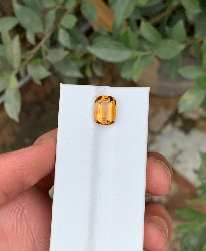 4.20 Carats Rectangular Cushion Citrine - Noble Gemstones®