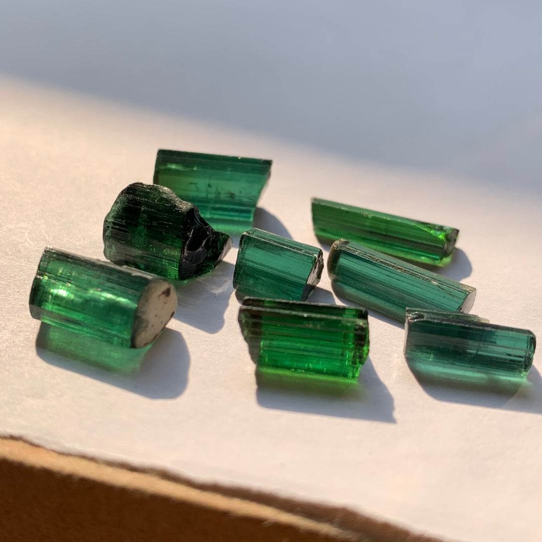 39.60 Carats Facet Rough Green Afghanistan Tourmalines