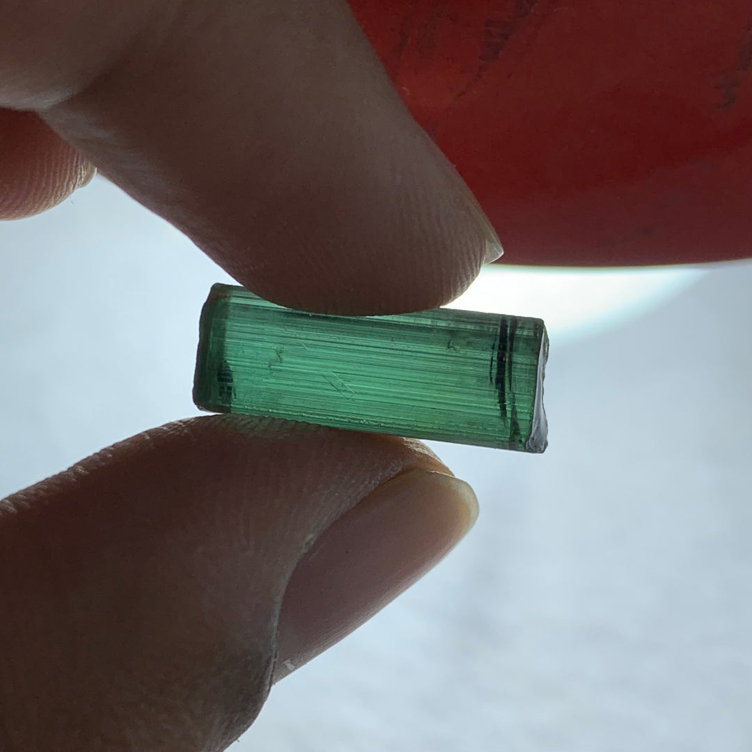 8.15 Carats Facet Rough Bluish Green Afghanistan Tourmaline