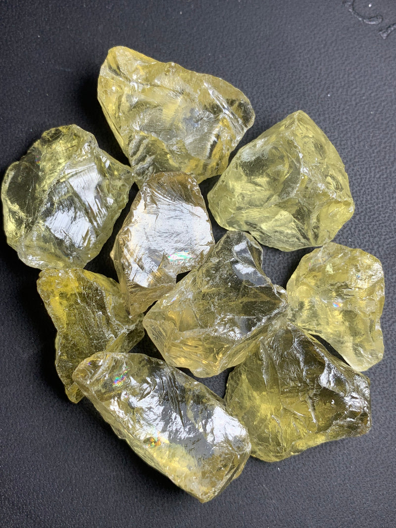 110 Grams Facet Rough Lemon Citrine - Noble Gemstones®