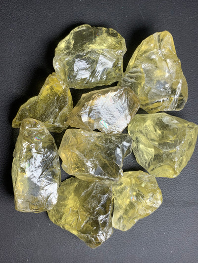 110 Grams Facet Rough Lemon Citrine - Noble Gemstones®