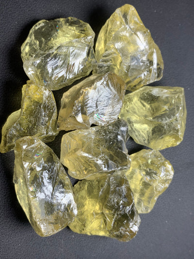 110 Grams Facet Rough Lemon Quartz - Noble Gemstones®