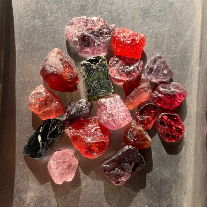 83.55 Carats Mix Colors Facet Rough Spinel