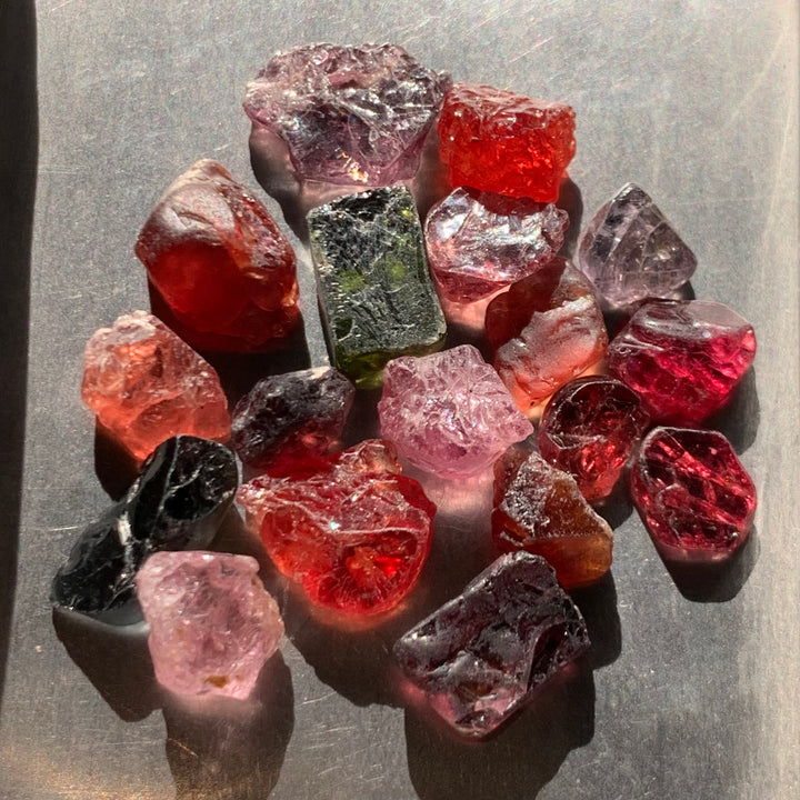 83.55 Carats Mix Colors Facet Rough Spinel