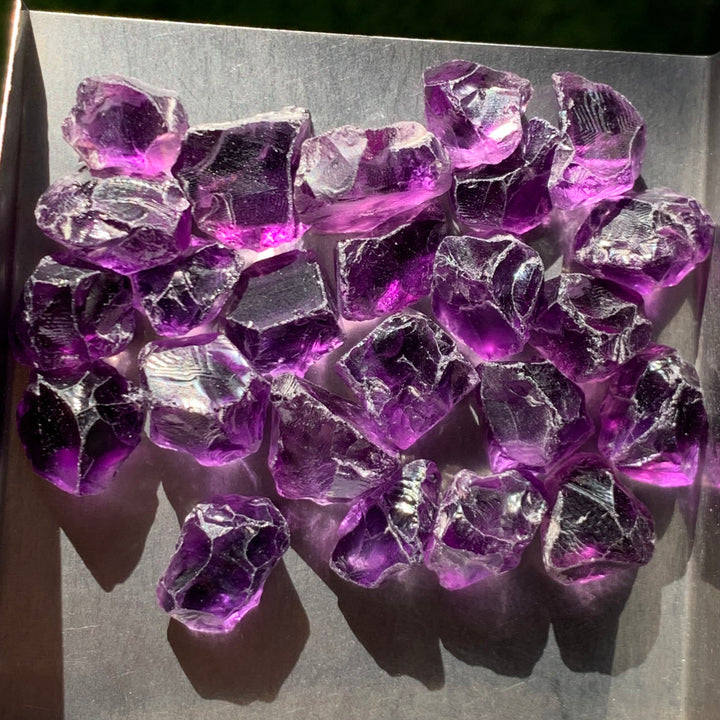 56 Grams Facet Rough Purple African Amethyst