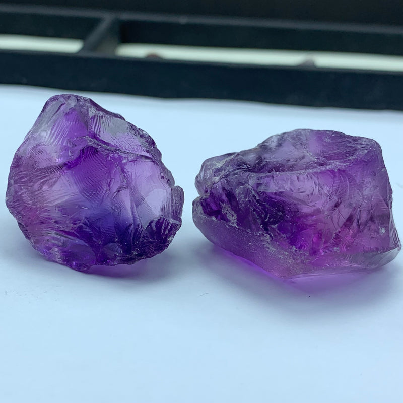 44.8 Grams Facet Rough Purple Amethyst