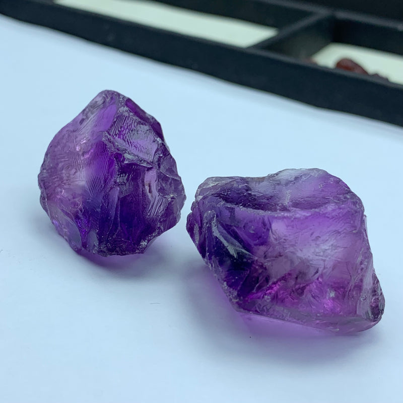 44.8 Grams Facet Rough Purple Amethyst