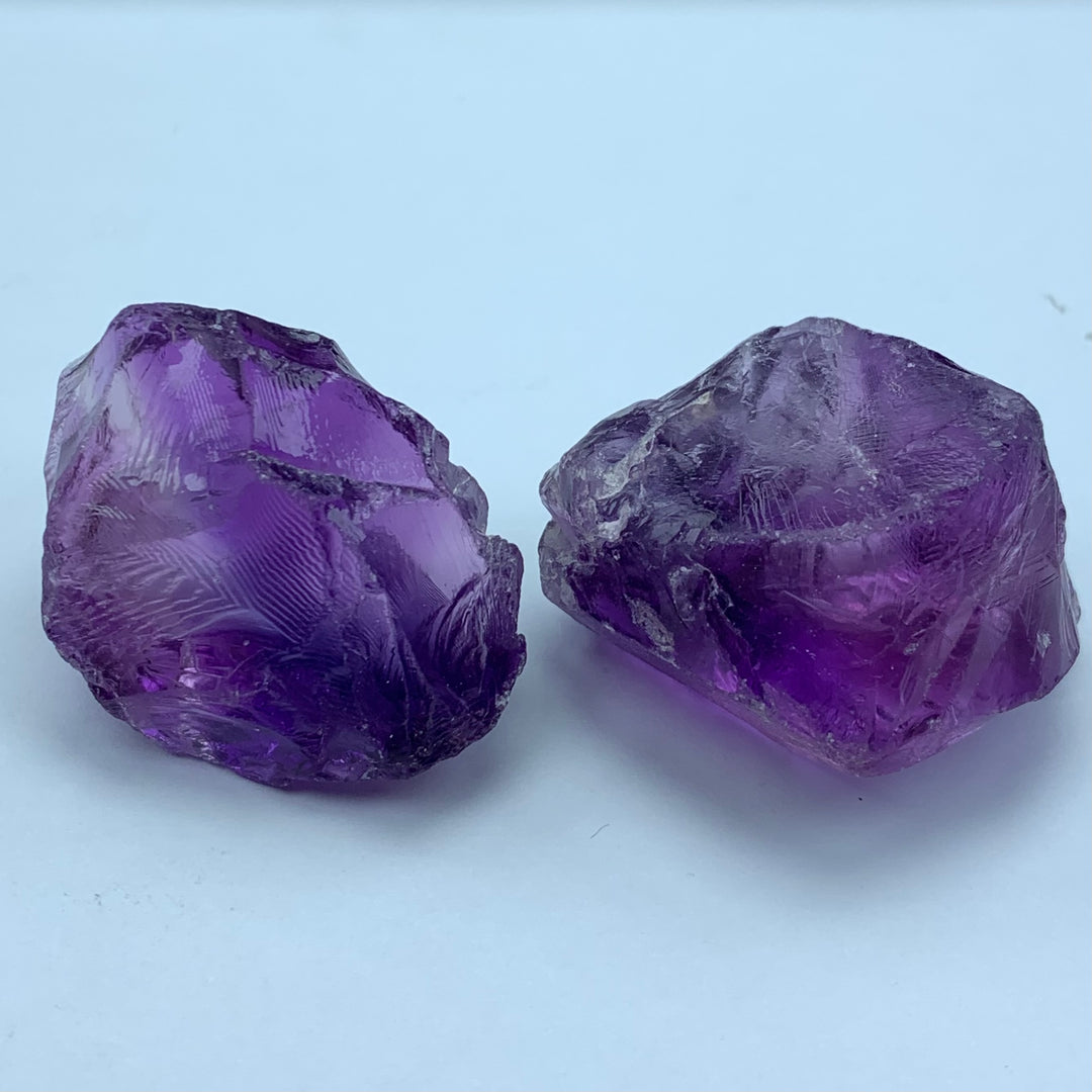 44.8 Grams Facet Rough Purple Amethyst