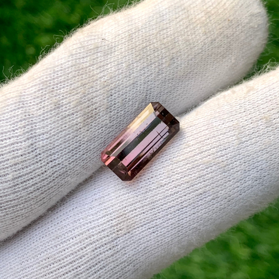 6.05 Carats Faceted Brownish Pink Tourmaline