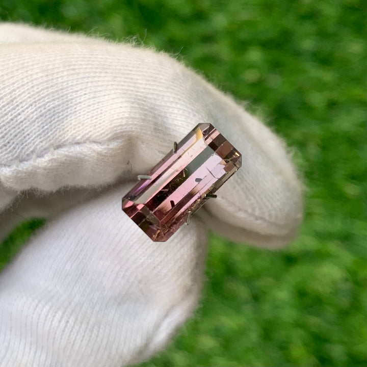 6.05 Carats Faceted Brownish Pink Tourmaline