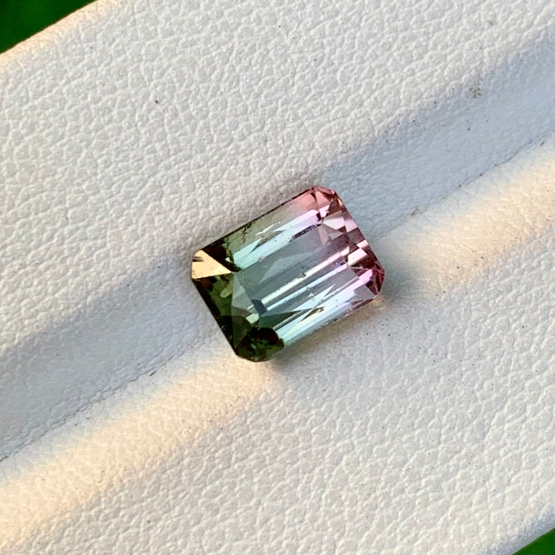 2.50 Carats Bi-Color Faceted African Tourmaline