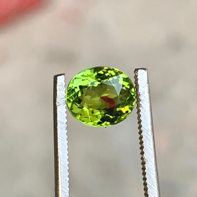 1.20 Carats  Faceted African Green Tourmaline