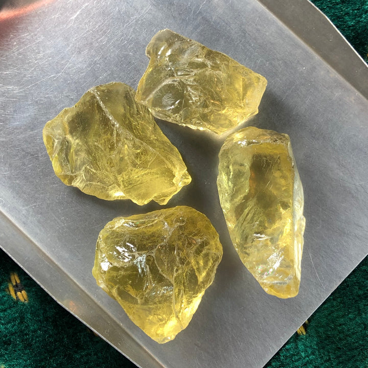 61.37 Grams Facet Rough Precious Lemon Quartz For Sale