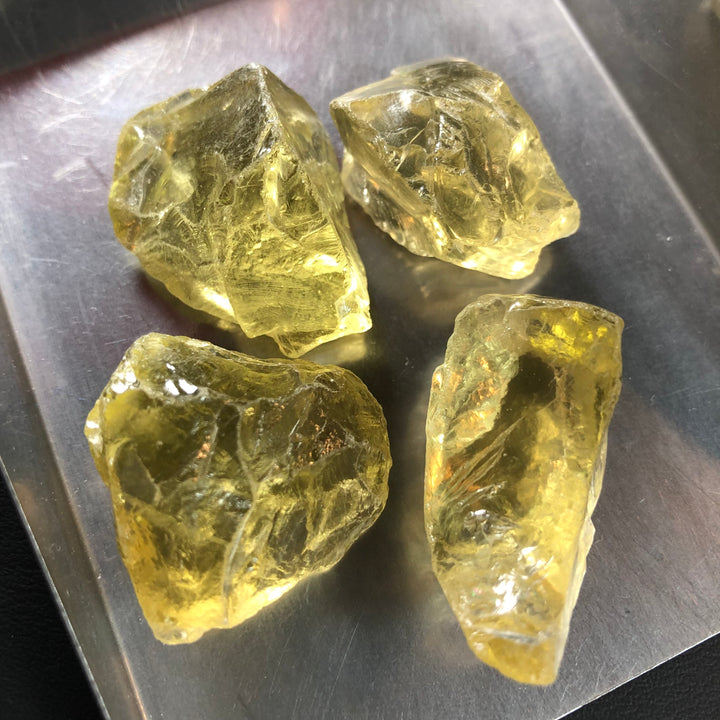 61.37 Grams Facet Rough Precious Lemon Quartz For Sale