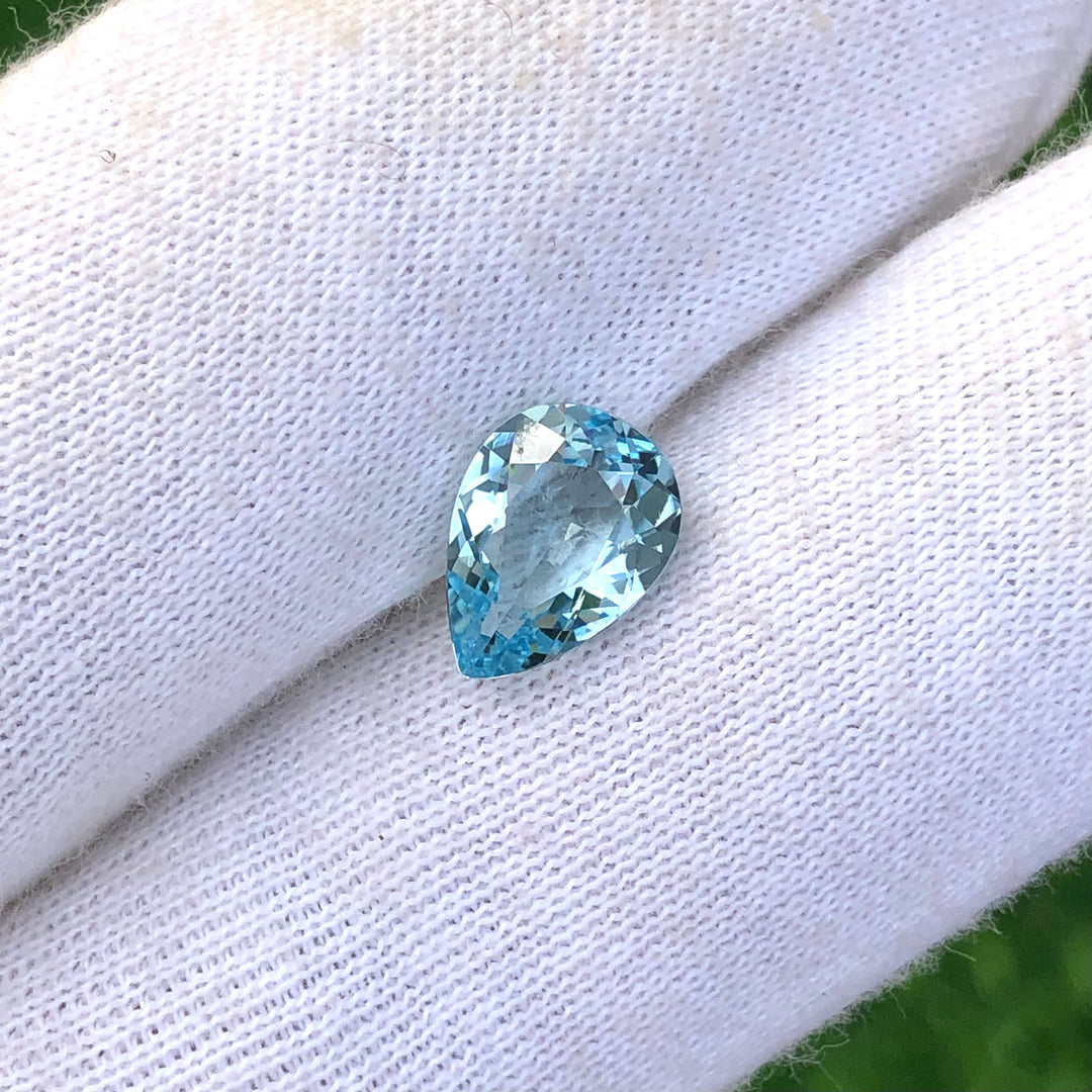 2.10 Carats Faceted Santa-Maria Aquamarine