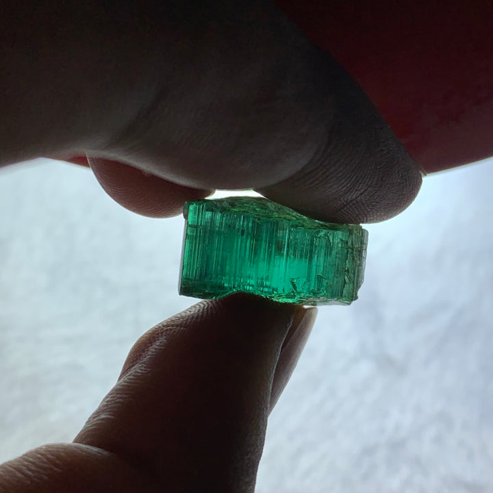 31.55 Carats Facet Rough Bluish Green Afghanistan Tourmaline