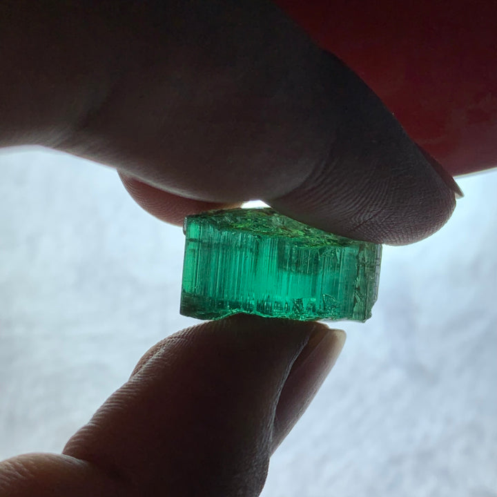 31.55 Carats Facet Rough Bluish Green Afghanistan Tourmaline