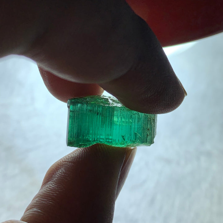 31.55 Carats Facet Rough Bluish Green Afghanistan Tourmaline