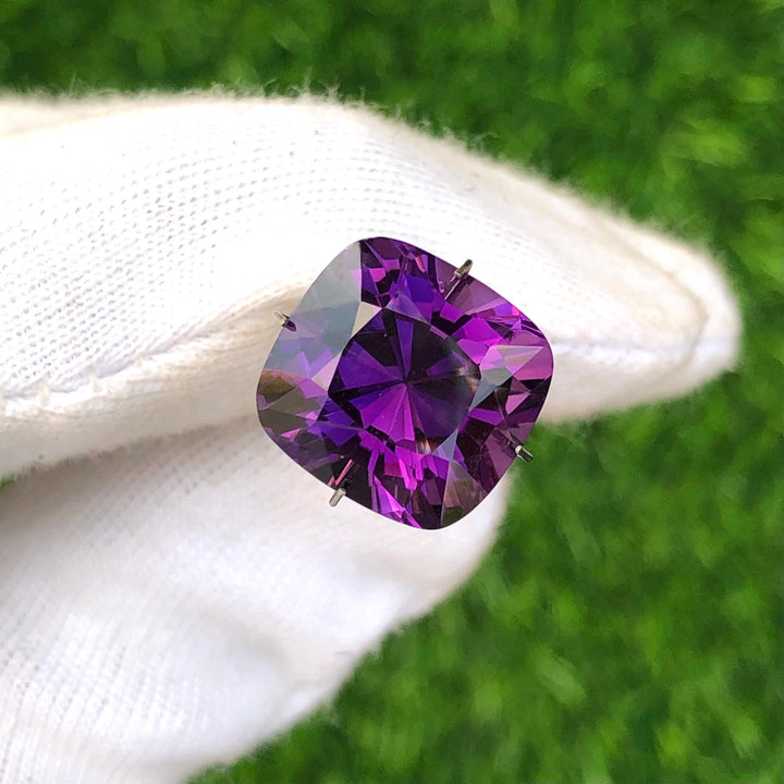 10.65 Carats Natural Faceted Semi-Precious Amethyst Gemstone