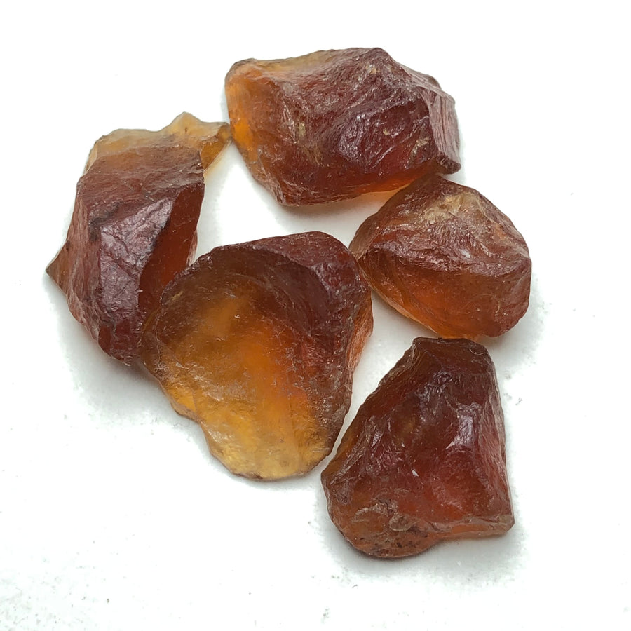 10 Grams Facet Rough Hessonite Garnet - Noble Gemstones®