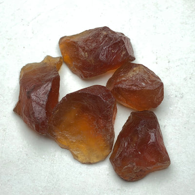 10 Grams Facet Rough Hessonite Garnet - Noble Gemstones®