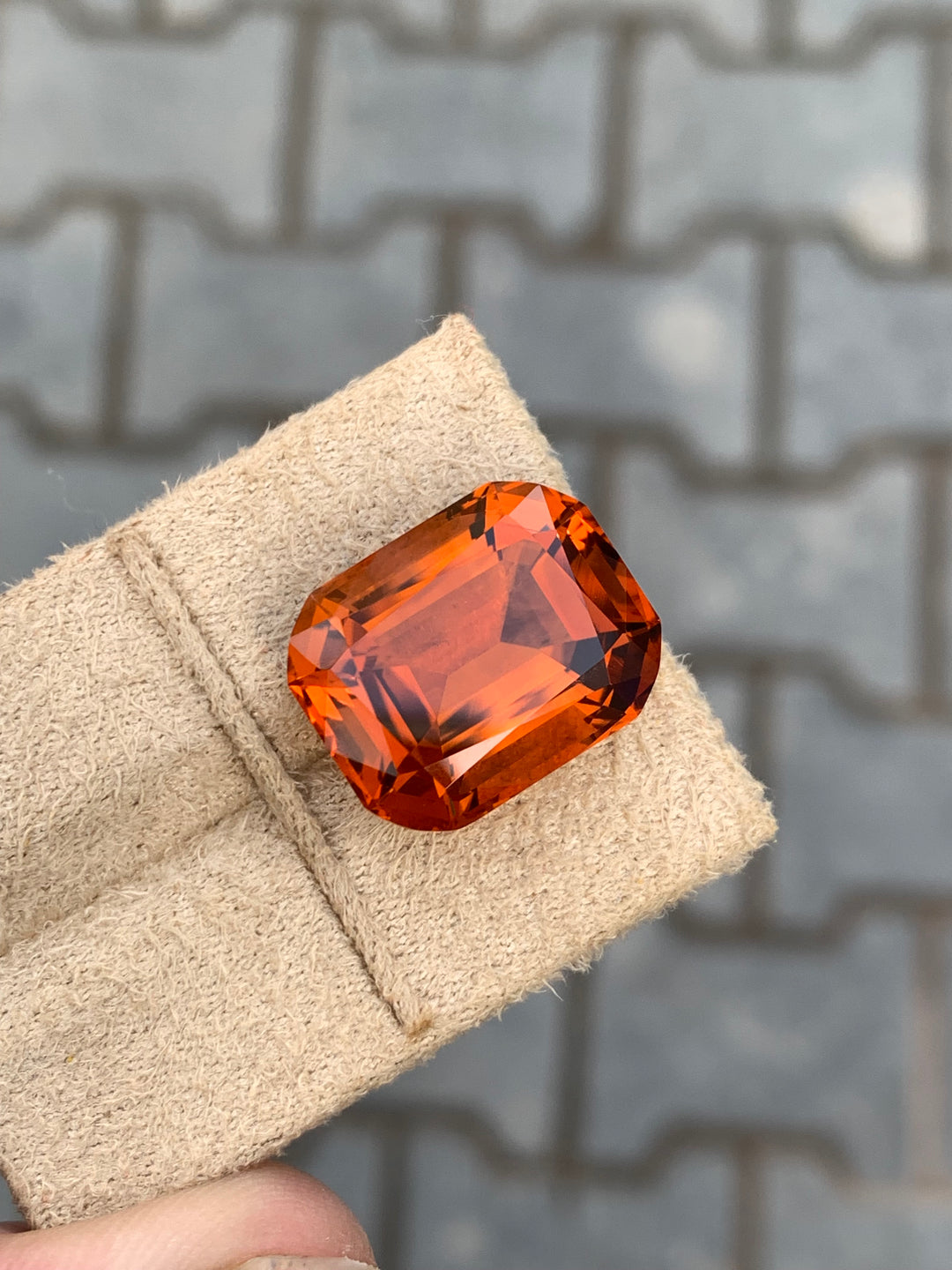 17.3 Carats Faceted Madeiria Mandarin Citrine