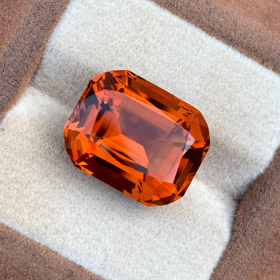 17.3 Carats Faceted Madeiria Mandarin Citrine