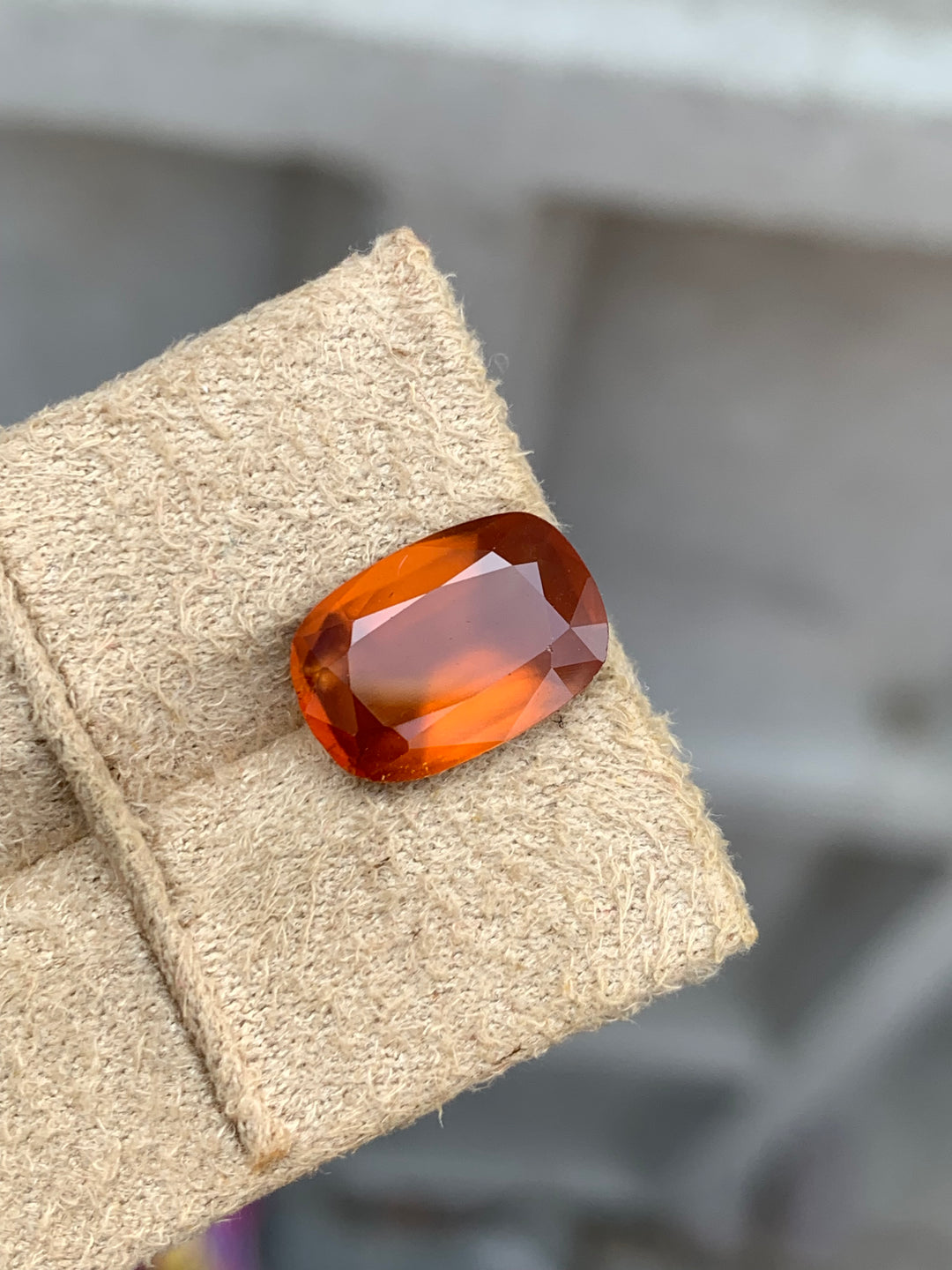 5.30 Carats Faceted Hessonite Garnet