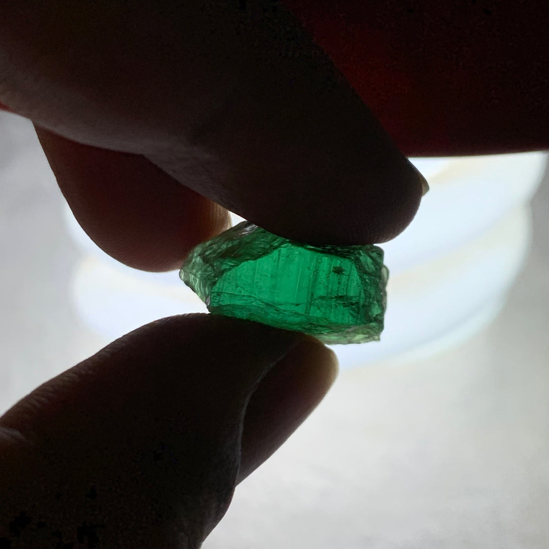 18.75 Carats Facet Rough Bluish Green Afghanistan Tourmaline