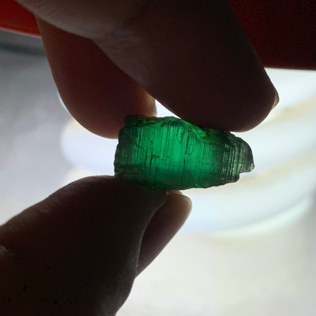 18.75 Carats Facet Rough Bluish Green Afghanistan Tourmaline