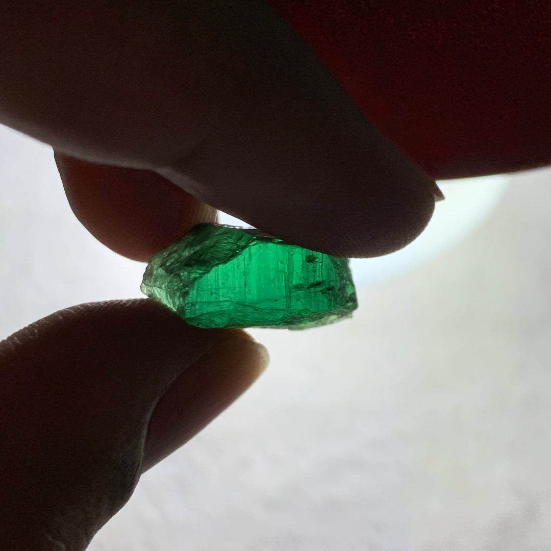 18.75 Carats Facet Rough Bluish Green Afghanistan Tourmaline