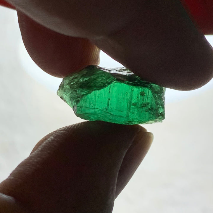 18.75 Carats Facet Rough Bluish Green Afghanistan Tourmaline