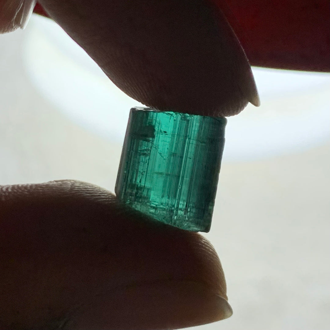 9.55 Carats Facet Rough Bluish Green Afghanistan Tourmaline