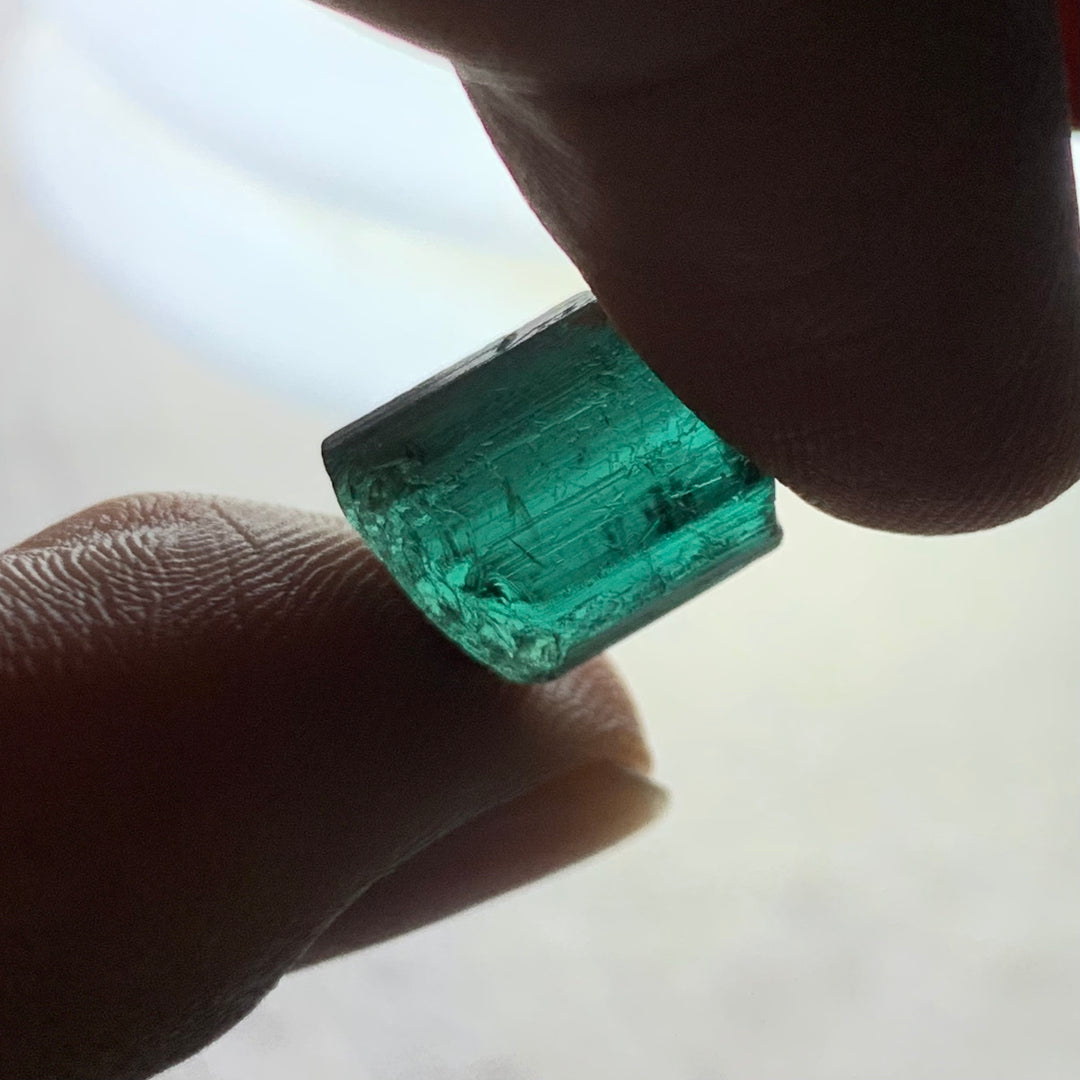 9.55 Carats Facet Rough Bluish Green Afghanistan Tourmaline